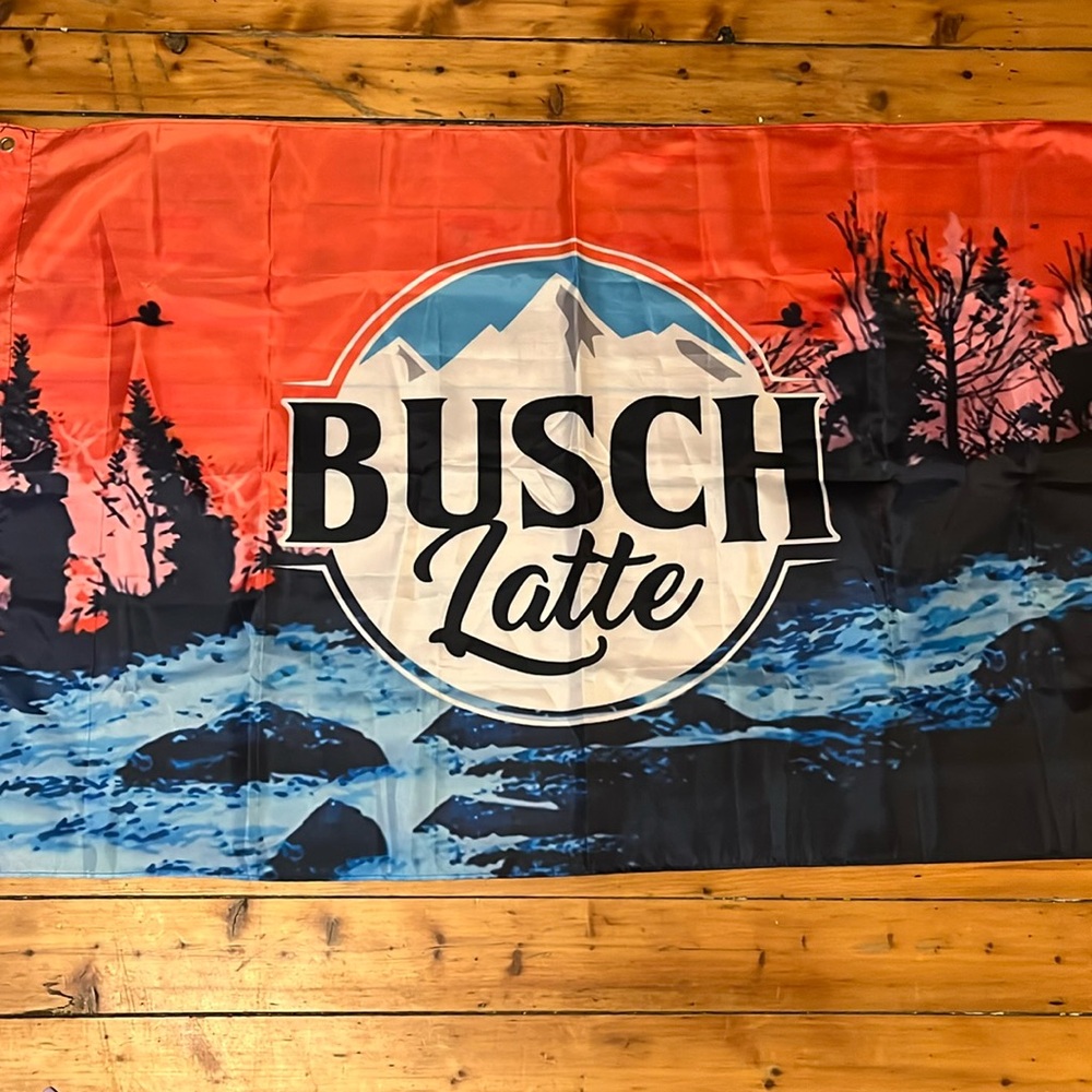 Busch Light Flag 3x5ft  Sunset Hikers Bud Light Beer Banner for Man Cave Wall US